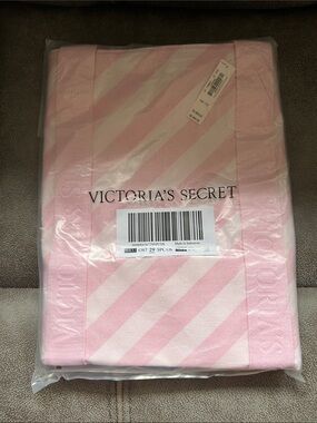 Victoria's Secret Pink and White Striped Tote